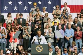 U.S. President Obama visits North Carolina