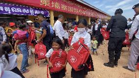 CAMBODIA-ODDAR MEANCHEY-CHINESE-AIDED SCHOOL-INAUGURAITON