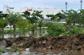 Flooded Canon plant in Thailand