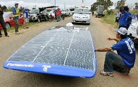 Japan team wins solar car race in Australia
