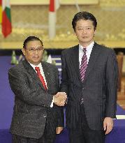 Japan, Myanmar foreign ministers meet in Tokyo