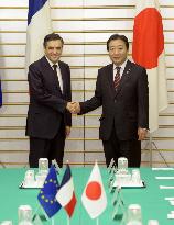 Japanese, French prime ministers meet in Tokyo