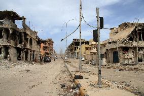 Gaddafi hometown wrecked