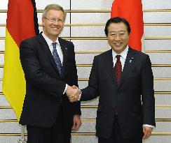 Japan PM Noda, German President Wulff