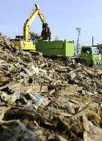 Debris transportation from quake-hit Miyako to Tokyo