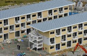Temporary housing units in disaster-hit Onagawa