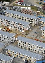 Temporary housing units in disaster-hit Onagawa