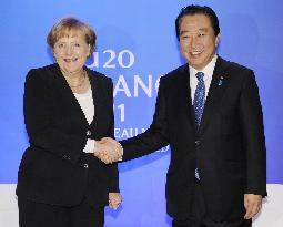 Japanese PM Noda meets German Chancellor Merkel