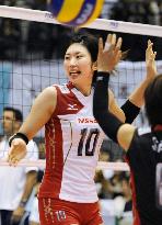 Japan picks up 3rd win at women's volleyball World Cup