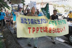 Japanese protesters against APEC meetings in U.S.