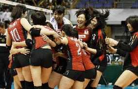 Japan upsets Brazil in women's volleyball World Cup