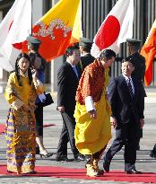 Bhutan royal couple welcomed by Japan prince