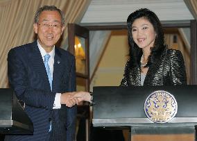 U.N. chief Ban visits Thailand