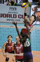 Japan defeats Kenya at women's volleyball World Cup