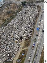 Debris in tsunami-hit Ishinomaki