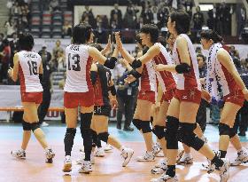 Japan beats Germany in women's volleyball World Cup