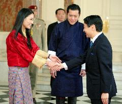 Bhutan royal couple, Japan crown prince