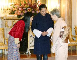 Bhutan royal couple, Japan empress