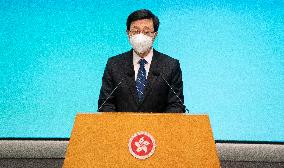 CHINA-HONG KONG-NEWLY-APPOINTED PRINCIPAL OFFICIALS-PRESS CONFERENCE (CN)