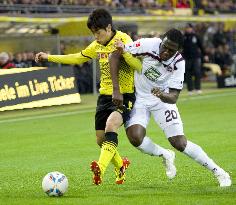 Dortmund's Kagawa against Kaiserslautern