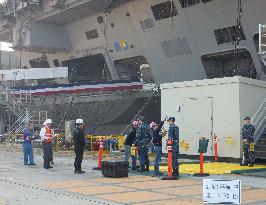 Nuclear drill at U.S. flattop in Japan