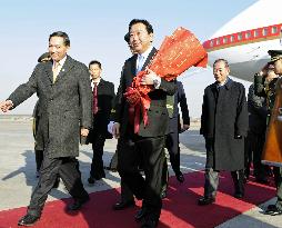 PM Noda arrives in Beijing