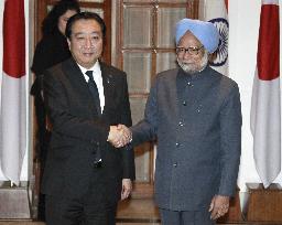 Japanese PM Noda meets Indian PM Singh