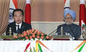 Japanese PM Noda, Indian PM Singh