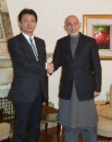 Japan foreign minister meets Afghan president