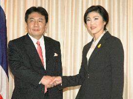 Trade minister Edano meets Thai PM