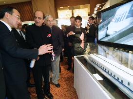 Japan promotes high-speed train technology in India