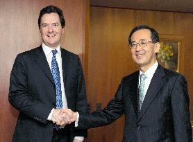 BOJ chief, British finance chief meet in Tokyo