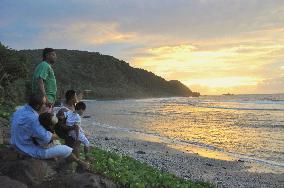 'World's last sunset' in American Samoa