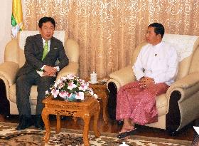 Japan minister in Myanmar