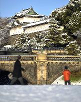 Snow covers Tokyo