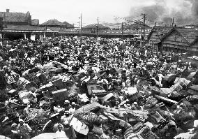 Ueno Station right after 1923 quake
