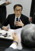 Defense Ministry's Okinawa bureau chief Manabe
