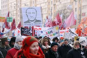 Anti-Putin protests in Moscow