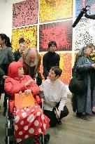 Avant-garde artist Kusama's exhibition in London