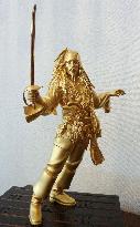 Solid gold figure of Jack Sparrow