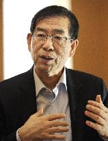 Seoul Mayor Park in interview