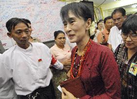 Myanmar opposition leader Suu Kyi on Union Day