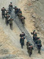 N. Korean soldiers in Pyongyang