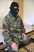 Syrian rebel fighter in Lebanon