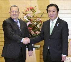 Japan PM Noda, Israeli deputy PM Barak hold talks