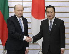 Japanese, Lithuanian prime ministers
