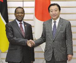 Japan, Mozambique prime ministers