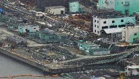 Aerial view of Fukushima