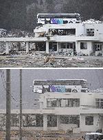 Ishinomaki soon after quake, now