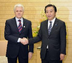 Ukraine parliament speaker in Japan